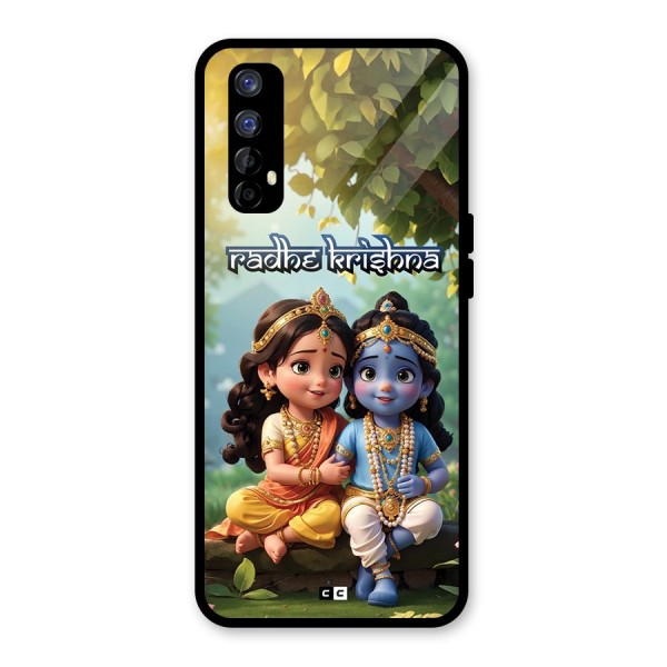Hare Radhe Krishna Glass Back Case for Realme Narzo 20 Pro