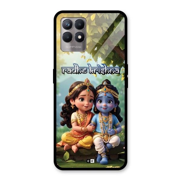 Hare Radhe Krishna Glass Back Case for Realme Narzo 50