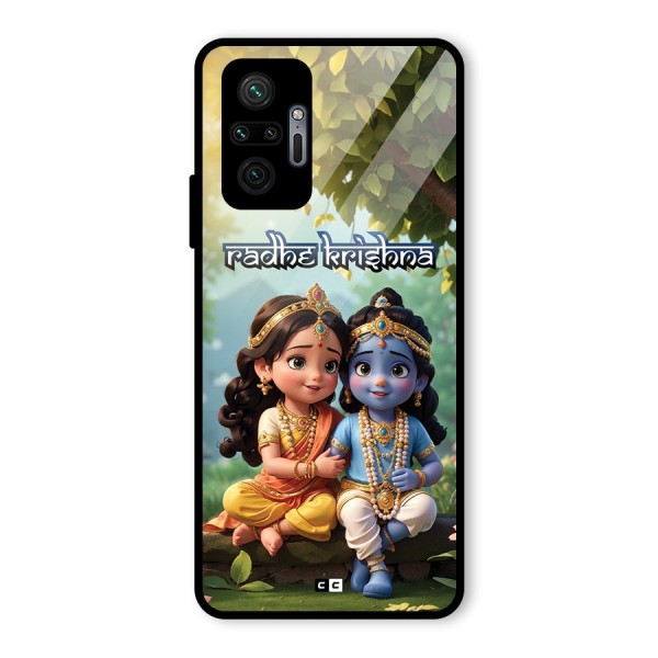Hare Radhe Krishna Glass Back Case for Redmi Note 10 Pro Max