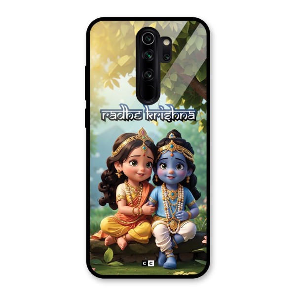 Hare Radhe Krishna Glass Back Case for Redmi Note 8 Pro