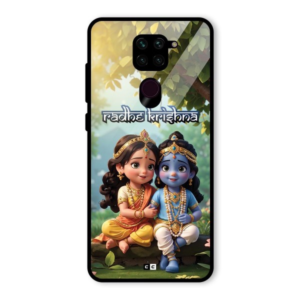 Hare Radhe Krishna Glass Back Case for Redmi Note 9
