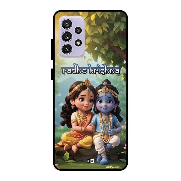 Hare Radhe Krishna Metal Back Case for Galaxy A72