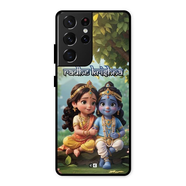Hare Radhe Krishna Metal Back Case for Galaxy S21 Ultra 5G