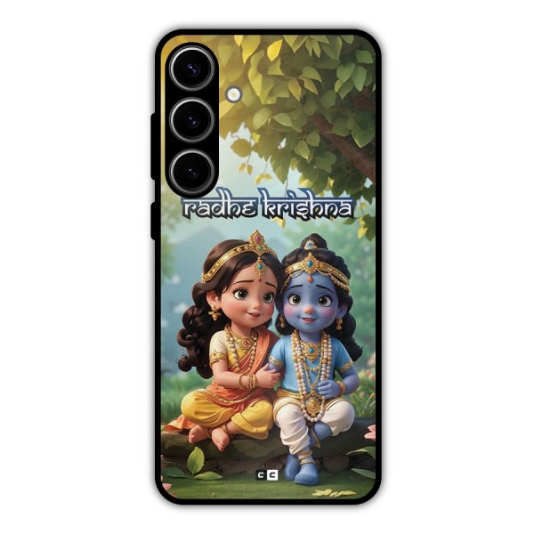 Hare Radhe Krishna Metal Back Case for Galaxy S24 Plus