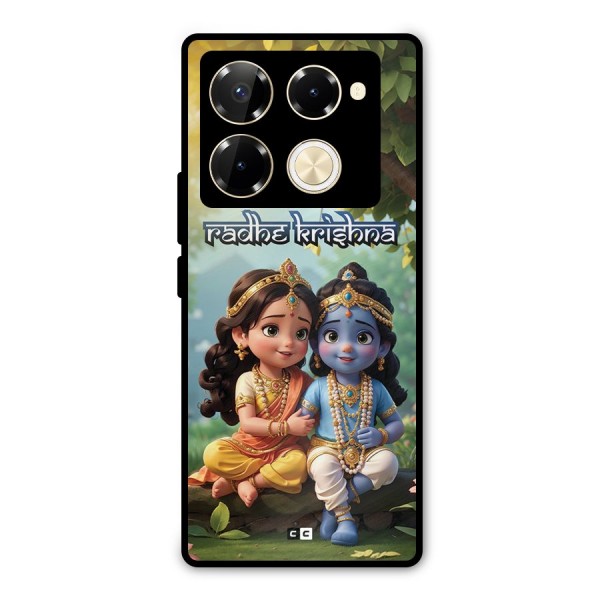Hare Radhe Krishna Metal Back Case for Infinix Note 40 Pro