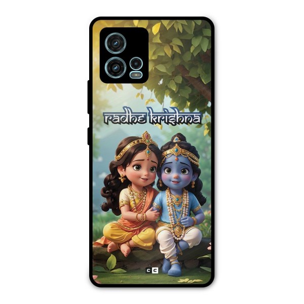 Hare Radhe Krishna Metal Back Case for Moto G72