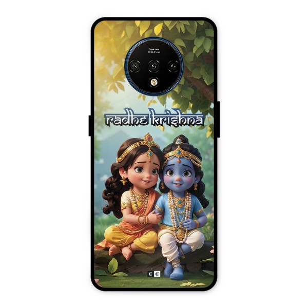 Hare Radhe Krishna Metal Back Case for OnePlus 7T