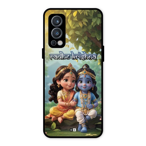 Hare Radhe Krishna Metal Back Case for OnePlus Nord 2 5G