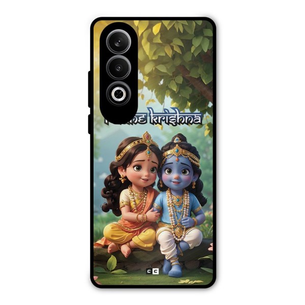 Hare Radhe Krishna Metal Back Case for OnePlus Nord CE4