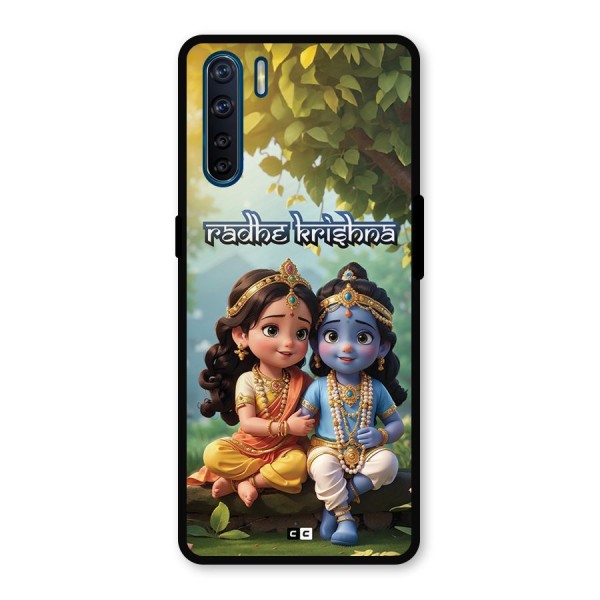 Hare Radhe Krishna Metal Back Case for Oppo F15