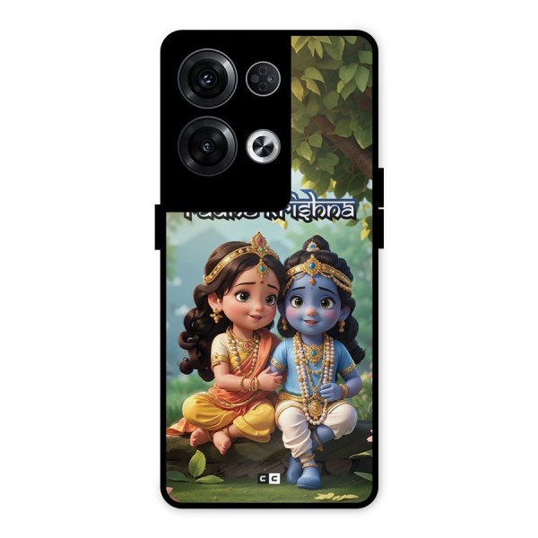 Hare Radhe Krishna Metal Back Case for Oppo Reno8 Pro 5G