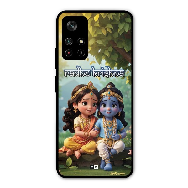 Hare Radhe Krishna Metal Back Case for Poco M4 Pro 5G