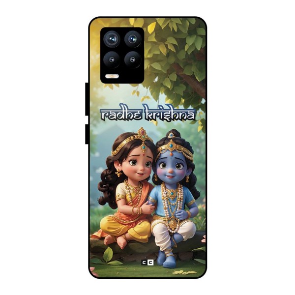 Hare Radhe Krishna Metal Back Case for Realme 8 Pro