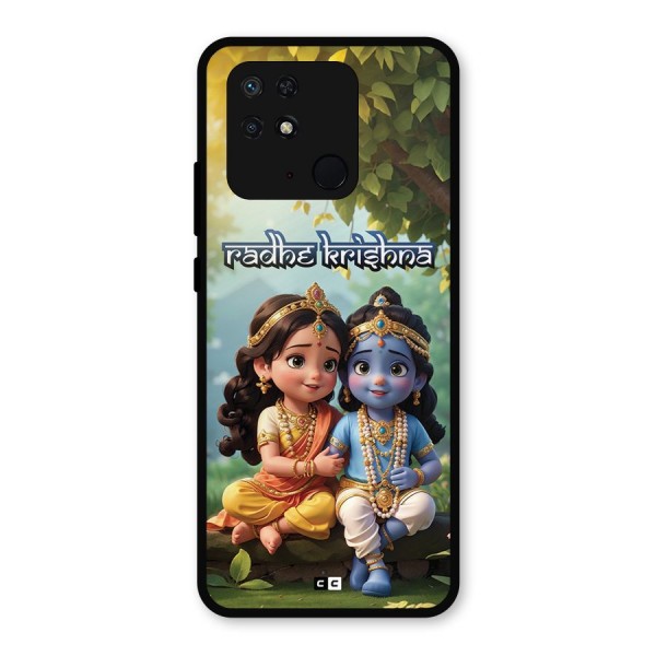 Hare Radhe Krishna Metal Back Case for Redmi 10 Power