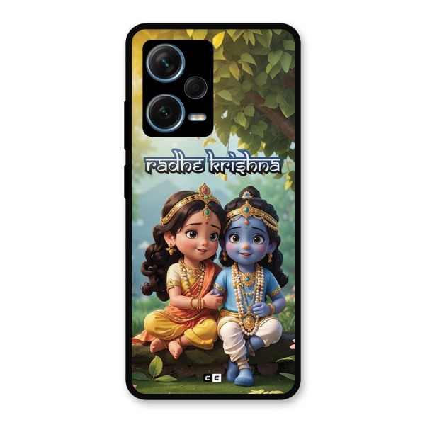 Hare Radhe Krishna Metal Back Case for Redmi Note 12 Pro Plus 5G