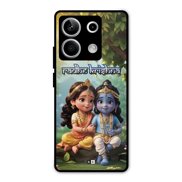 Hare Radhe Krishna Metal Back Case for Redmi Note 13 5G