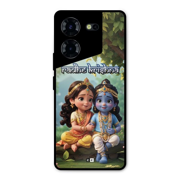 Hare Radhe Krishna Metal Back Case for Tecno Pova 5 Pro 5G