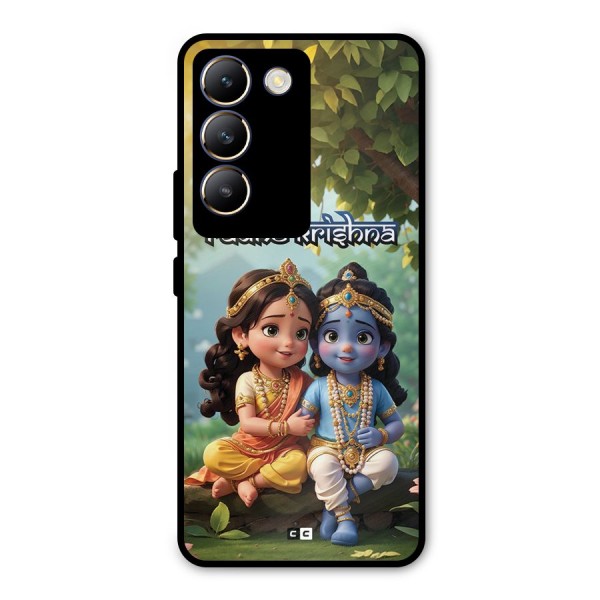 Hare Radhe Krishna Metal Back Case for Vivo Y200e