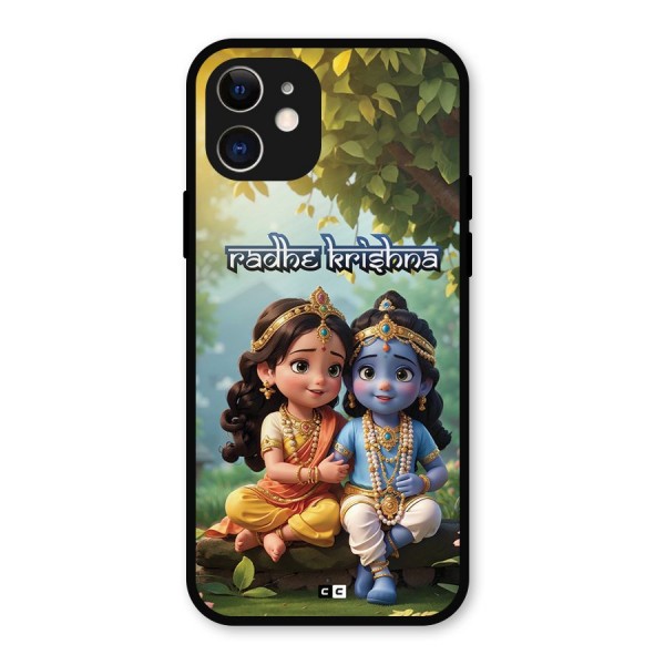 Hare Radhe Krishna Metal Back Case for iPhone 12