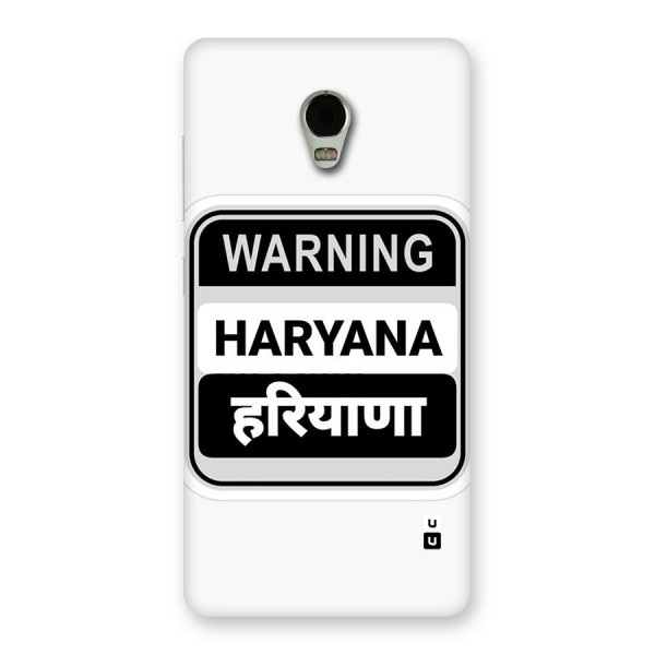 Haryana Warning Back Case for Lenovo Vibe P1