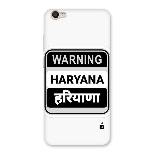 Haryana Warning Back Case for Vivo Y67