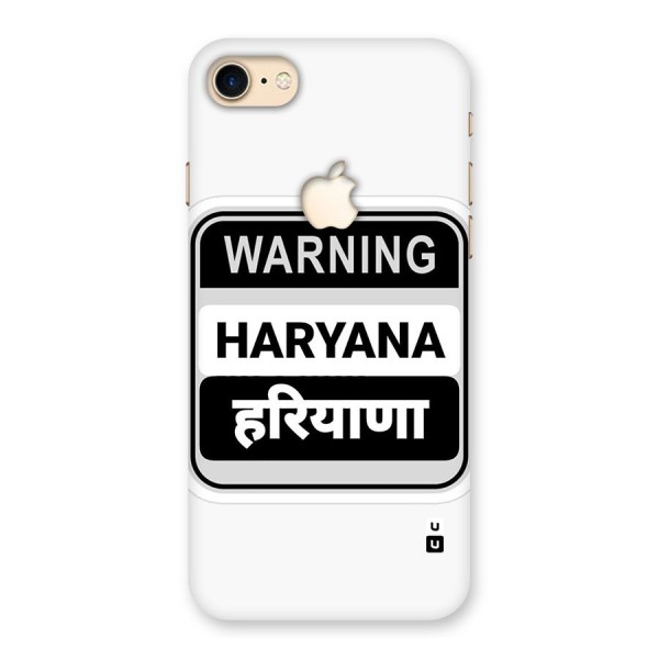 Haryana Warning Back Case for iPhone 7 Apple Cut