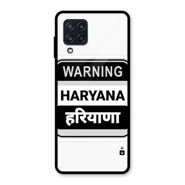 Haryana Warning Glass Back Case for Galaxy M32