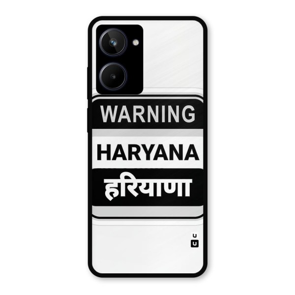 Haryana Warning Metal Back Case for Realme 10