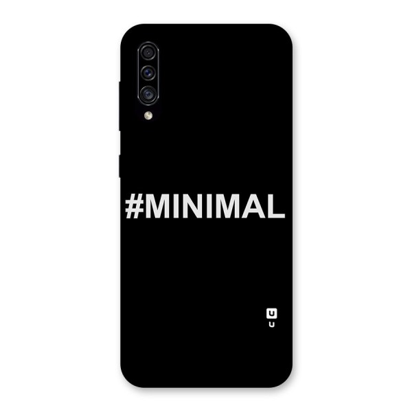 Hashtag Minimal Black Back Case for Galaxy A30s