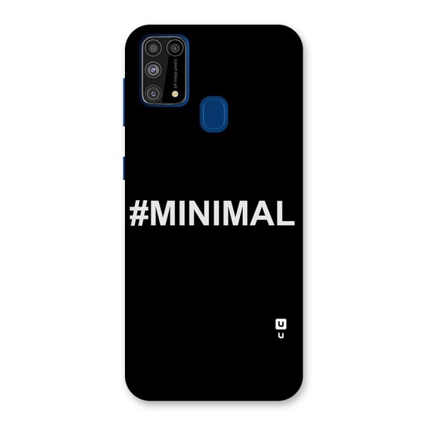 Hashtag Minimal Black Back Case for Galaxy F41