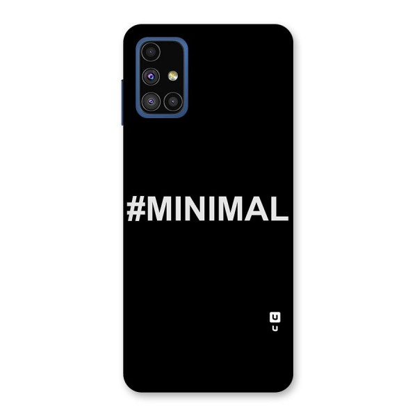 Hashtag Minimal Black Back Case for Galaxy M51
