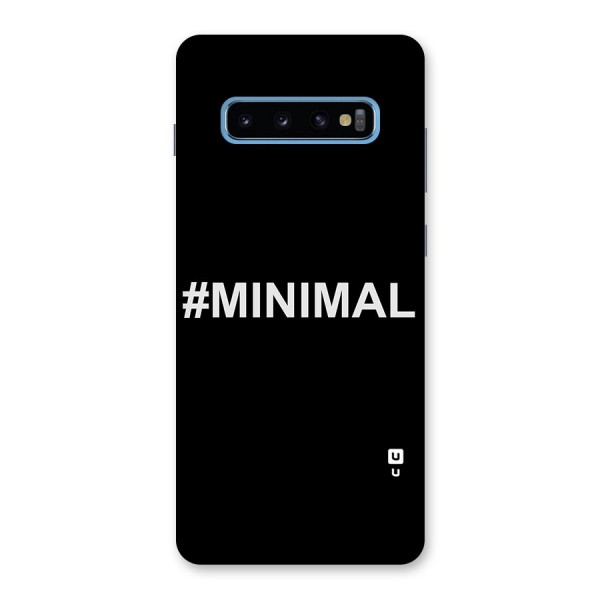 Hashtag Minimal Black Back Case for Galaxy S10 Plus