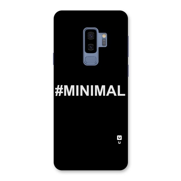 Hashtag Minimal Black Back Case for Galaxy S9 Plus