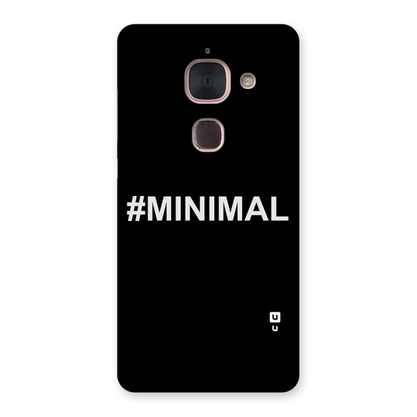 Hashtag Minimal Black Back Case for Le Max 2