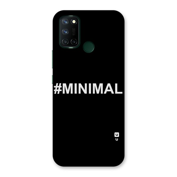 Hashtag Minimal Black Back Case for Realme 7i