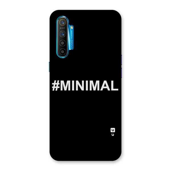 Hashtag Minimal Black Back Case for Realme XT