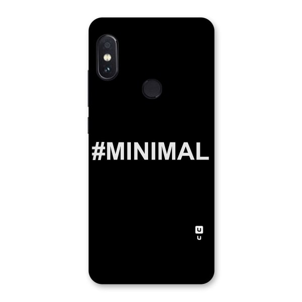 Hashtag Minimal Black Back Case for Redmi Note 5 Pro