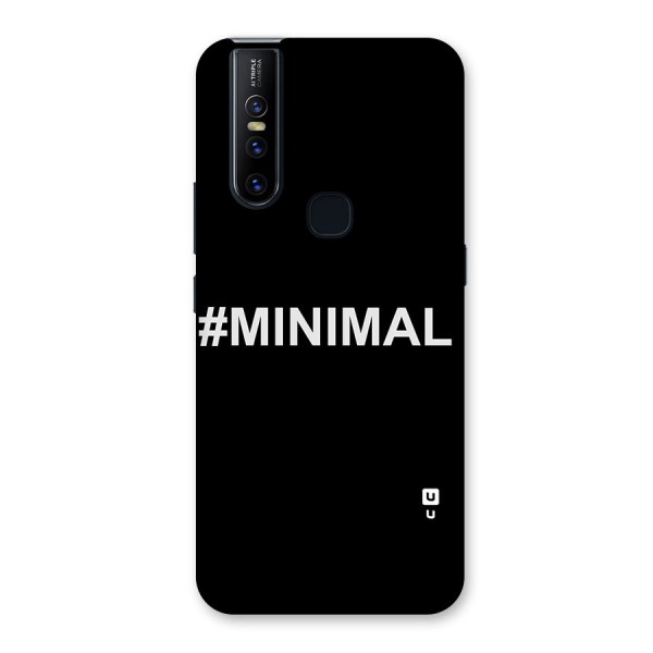 Hashtag Minimal Black Back Case for Vivo V15