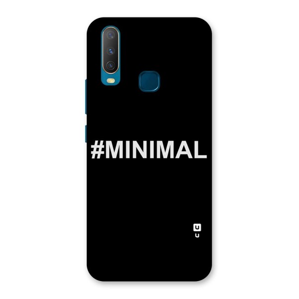 Hashtag Minimal Black Back Case for Vivo Y17