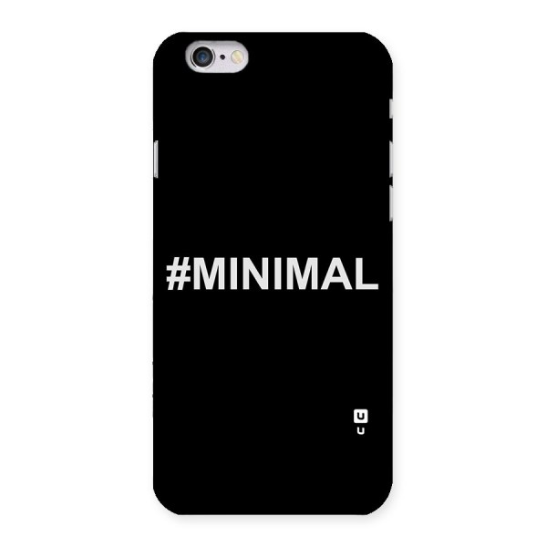 Hashtag Minimal Black Back Case for iPhone 6 6S