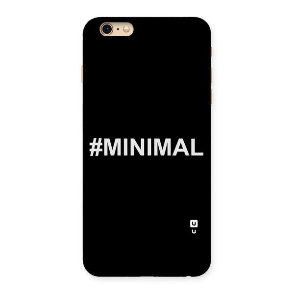 Hashtag Minimal Black Back Case for iPhone 6 Plus 6S Plus