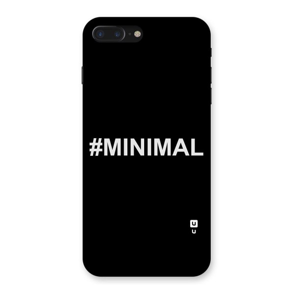 Hashtag Minimal Black Back Case for iPhone 7 Plus