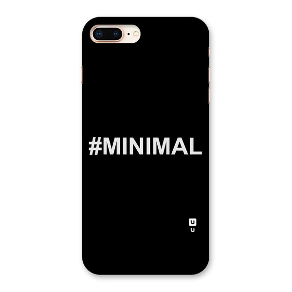 Hashtag Minimal Black Back Case for iPhone 8 Plus