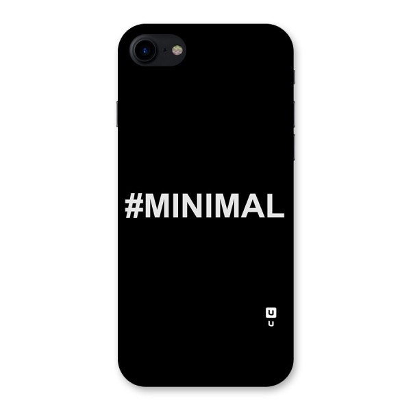 Hashtag Minimal Black Back Case for iPhone SE 2020