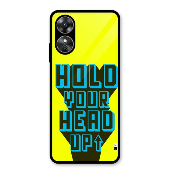 Head Up Glass Back Case for Oppo A17