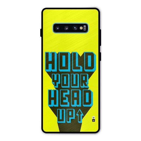 Head Up Metal Back Case for Galaxy S10 Plus