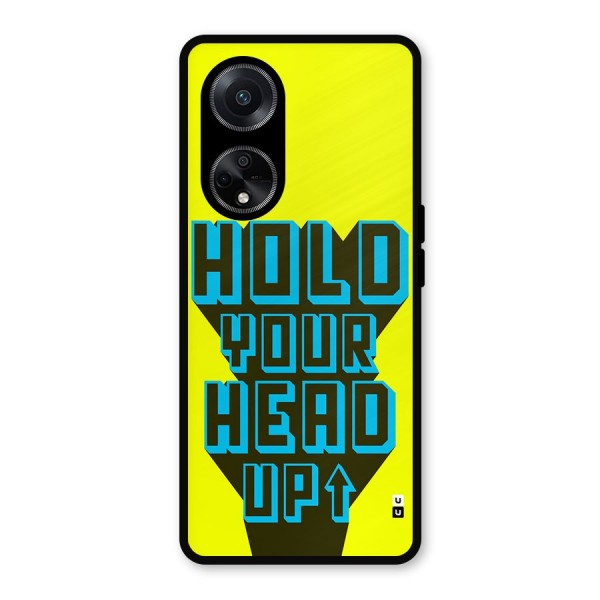 Head Up Metal Back Case for Oppo F23