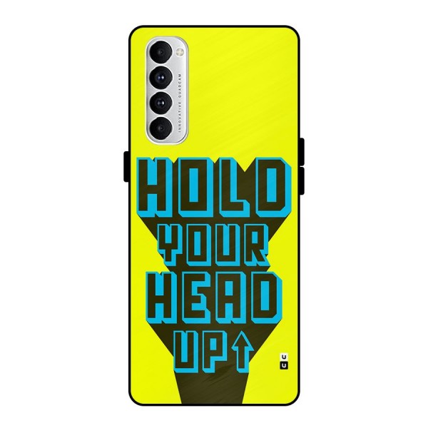 Head Up Metal Back Case for Oppo Reno4 Pro