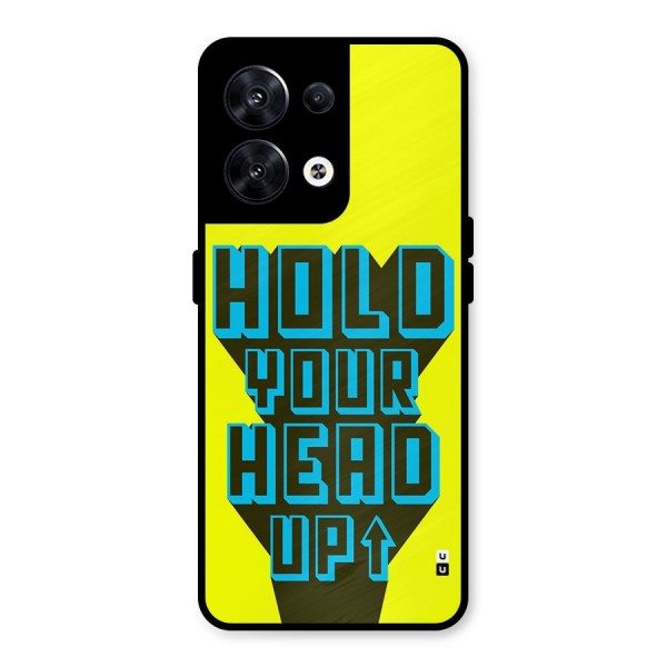 Head Up Metal Back Case for Oppo Reno8 5G