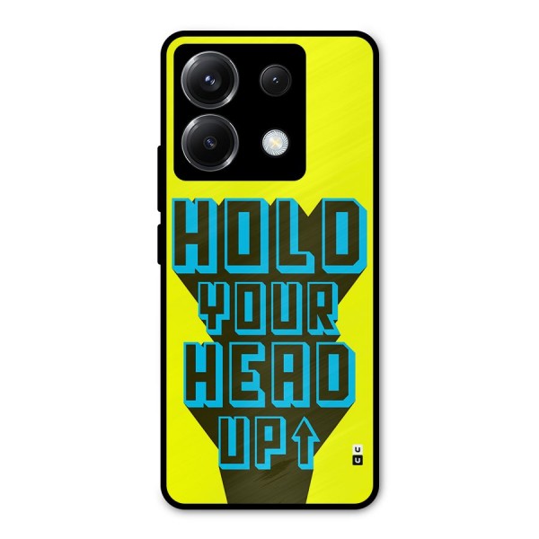 Head Up Metal Back Case for Poco X6